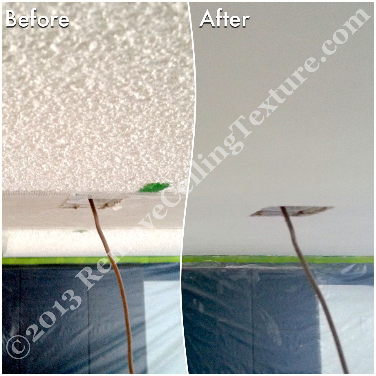 Matching Ceiling Texture A Tricky Business