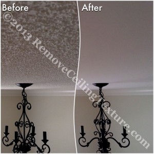 Texture removal creates smooth, upscale ceilings