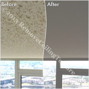 Popcorn Ceilings: Concrete ceiling renovations at 193 Aquarius Mews, Vancouver - Bedroom