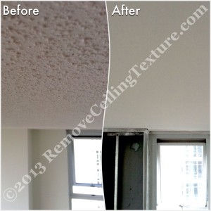 Popcorn Ceilings: Concrete ceiling renovations at 193 Aquarius Mews, Vancouver - Living Room
