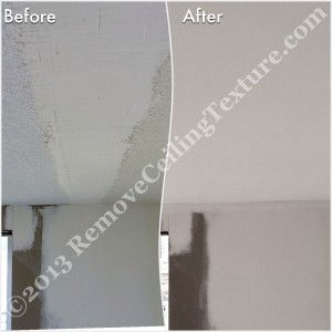 This apartment at 1010 Burnaby Street needed ceiling repair after removing walls