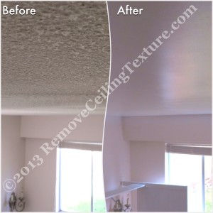 Ceiling texture removal plays a part in interior design for this North Vancouver home