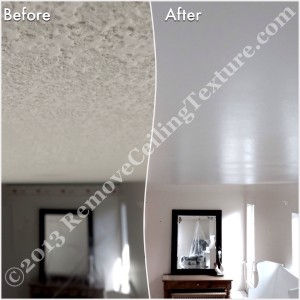 Ceiling texture removal plays a part in interior design for this North Vancouver home