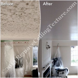 Ceiling texture removal plays a part in interior design for this North Vancouver home