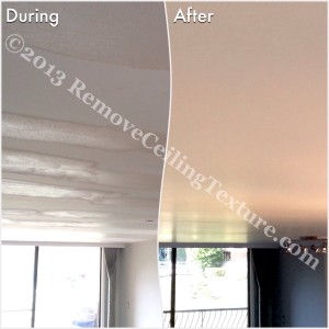 Fixing Bad Ceilings: The homeowner was thrilled with the ceilings once RCT was called in to fix the mess from a previous contractor.
