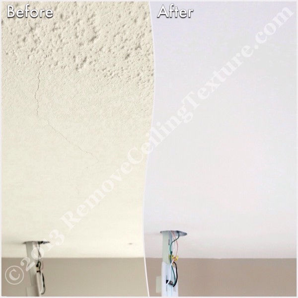 Ceiling Cracks - RemoveCeilingTexture.com