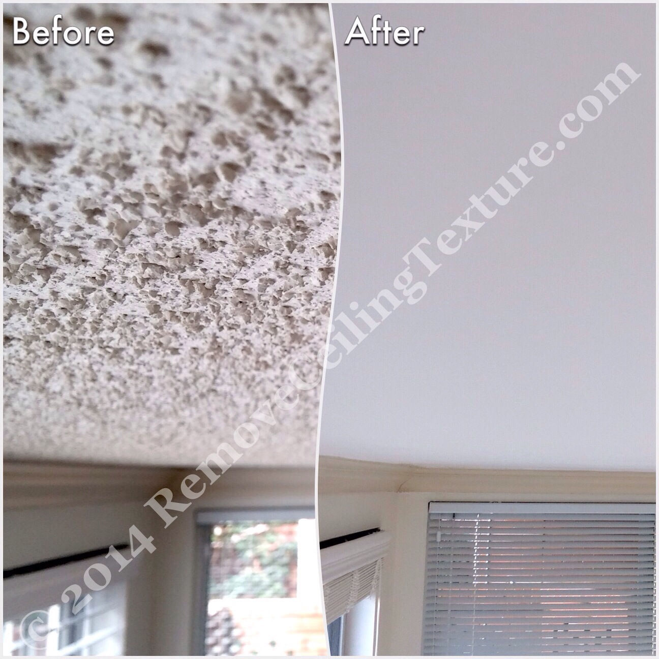 This condo at 518 Moberly Rd in Vancouver had the textured ceilings removed