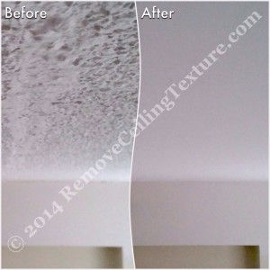 Asbestos in Popcorn Ceilings: This home in North Vancouver had the ceilings smoothed - Bedroom