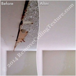 Asbestos in Popcorn Ceilings - Ceiling repair and smooth ceilings in North Vancouver