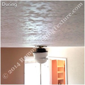 Covering Popcorn Ceilings: During photo - bedroom