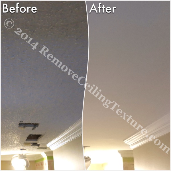 Ceiling Texture Removal at 1st Ave Vancouver - Entrance
