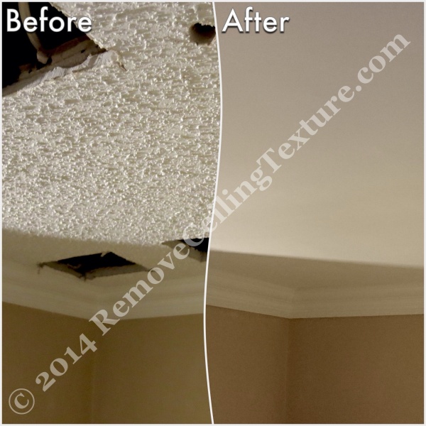 Ceiling Texture Removal at 1st Ave Vancouver - Hallway