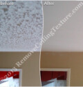 Popcorn ceiling removal in dining room of Burnaby condo Popcorn ceiling removal in dining room of Burnaby condo